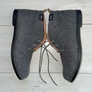 GH Bass Flex Step Elyse Women’s Gray Chukka Fabric Lace Up Boots Back Tab Sz 8M